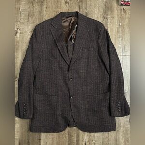 Jack Victor Hampton SPJ Brown Herringbone DV Blazer